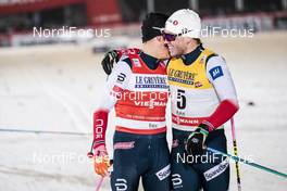 24.11.2017, Ruka, Finland (FIN): Johannes Hoesflot Klaebo (NOR), Paal Golberg (NOR), (l-r)  - FIS world cup cross-country, individual sprint, Ruka (FIN). www.nordicfocus.com. © Modica/NordicFocus. Every downloaded picture is fee-liable.
