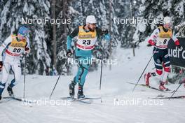 24.11.2017, Ruka, Finland (FIN): Martti Jylhae (FIN), Baptiste Gros (FRA), Eirik Brandsdal (NOR), (l-r)  - FIS world cup cross-country, individual sprint, Ruka (FIN). www.nordicfocus.com. © Modica/NordicFocus. Every downloaded picture is fee-liable.