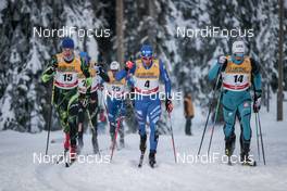 24.11.2017, Ruka, Finland (FIN): Alexey Poltoranin (KAZ), Federico Pellegrino (ITA), Lucas Chanavat (FRA), (l-r)  - FIS world cup cross-country, individual sprint, Ruka (FIN). www.nordicfocus.com. © Modica/NordicFocus. Every downloaded picture is fee-liable.