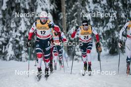 24.11.2017, Ruka, Finland (FIN): Sondre Turvoll Fossli (NOR), Finn Haagen Krogh (NOR), (l-r)  - FIS world cup cross-country, individual sprint, Ruka (FIN). www.nordicfocus.com. © Modica/NordicFocus. Every downloaded picture is fee-liable.