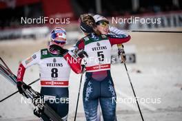 24.11.2017, Ruka, Finland (FIN): Kathrine Rolsted Harsem (NOR), Sadie Bjornsen (USA), Stina Nilsson (SWE), (l-r)  - FIS world cup cross-country, individual sprint, Ruka (FIN). www.nordicfocus.com. © Modica/NordicFocus. Every downloaded picture is fee-liable.
