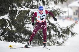 10.12.2017, Davos, Switzerland (SUI): Alexander Bolshunov (RUS) - FIS world cup cross-country, 15km men, Davos (SUI). www.nordicfocus.com. © Modica/NordicFocus. Every downloaded picture is fee-liable.