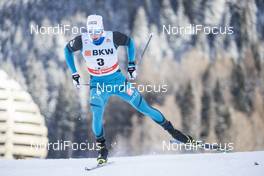 09.12.2017, Davos, Switzerland (SUI): Lucas Chanavat (FRA) - FIS world cup cross-country, individual sprint, Davos (SUI). www.nordicfocus.com. © Modica/NordicFocus. Every downloaded picture is fee-liable.
