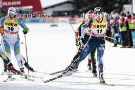 09.12.2017, Davos, Switzerland (SUI): Katja Visnar (SLO), Sadie Bjornsen (USA), (l-r)  - FIS world cup cross-country, individual sprint, Davos (SUI). www.nordicfocus.com. © Modica/NordicFocus. Every downloaded picture is fee-liable.