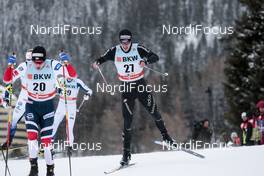 09.12.2017, Davos, Switzerland (SUI): Sindre Bjoernestad Skar (NOR), Roman Schaad (SUI), (l-r)  - FIS world cup cross-country, individual sprint, Davos (SUI). www.nordicfocus.com. © Modica/NordicFocus. Every downloaded picture is fee-liable.