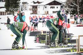08.12.2017, Davos, Switzerland (SUI): Germany Ski Team technicians   - FIS world cup cross-country, training, Davos (SUI). www.nordicfocus.com. © Modica/NordicFocus. Every downloaded picture is fee-liable.