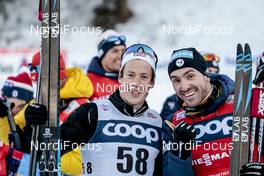 16.12.2017, Toblach, Italy (ITA): Andrew Musgrave (GBR), Maurice Manificat (FRA), (l-r)  - FIS world cup cross-country, 15km men, Toblach (ITA). www.nordicfocus.com. © Modica/NordicFocus. Every downloaded picture is fee-liable.
