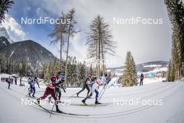 17.12.2017, Toblach, Italy (ITA): Alexey Vitsenko (RUS), Daniel Rickardsson (SWE), Jonas Baumann (SUI), (l-r)  - FIS world cup cross-country, pursuit men, Toblach (ITA). www.nordicfocus.com. © Modica/NordicFocus. Every downloaded picture is fee-liable.