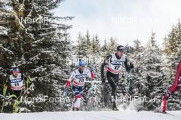 17.12.2017, Toblach, Italy (ITA): Alexey Poltoranin (KAZ), Martin Johnsrud Sundby (NOR), Dario Cologna (SUI), (l-r)  - FIS world cup cross-country, pursuit men, Toblach (ITA). www.nordicfocus.com. © Modica/NordicFocus. Every downloaded picture is fee-liable.