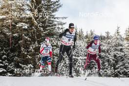 17.12.2017, Toblach, Italy (ITA): Sjur Roethe (NOR), Toni Livers (SUI), Denis Spitsov (RUS), (l-r)  - FIS world cup cross-country, pursuit men, Toblach (ITA). www.nordicfocus.com. © Modica/NordicFocus. Every downloaded picture is fee-liable.