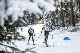 17.12.2017, Toblach, Italy (ITA): Nicole Fessel (GER), Nathalie Von Siebenthal (SUI), (l-r)  - FIS world cup cross-country, pursuit women, Toblach (ITA). www.nordicfocus.com. © Modica/NordicFocus. Every downloaded picture is fee-liable.