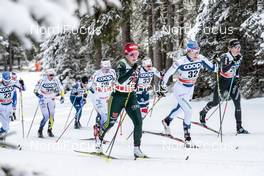 17.12.2017, Toblach, Italy (ITA): Katharina Hennig (GER), Victoria Carl (GER), Nadine Faehndrich (SUI), (l-r)  - FIS world cup cross-country, pursuit women, Toblach (ITA). www.nordicfocus.com. © Modica/NordicFocus. Every downloaded picture is fee-liable.