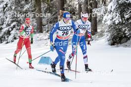 17.12.2017, Toblach, Italy (ITA): Elisa Brocard (ITA), Petra Novakova (CZE), (l-r)  - FIS world cup cross-country, pursuit women, Toblach (ITA). www.nordicfocus.com. © Modica/NordicFocus. Every downloaded picture is fee-liable.