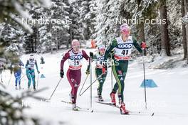 17.12.2017, Toblach, Italy (ITA): Alisa Zhambalova (RUS), Sandra Ringwald (GER), Stefanie Boehler (GER), (l-r)  - FIS world cup cross-country, pursuit women, Toblach (ITA). www.nordicfocus.com. © Modica/NordicFocus. Every downloaded picture is fee-liable.