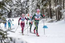 17.12.2017, Toblach, Italy (ITA): Alisa Zhambalova (RUS), Sandra Ringwald (GER), Stefanie Boehler (GER), (l-r)  - FIS world cup cross-country, pursuit women, Toblach (ITA). www.nordicfocus.com. © Modica/NordicFocus. Every downloaded picture is fee-liable.