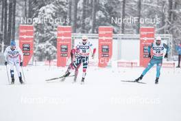 30.12.2017, Lenzerheide, Switzerland (SUI): Ristomatti Hakola (FIN), Sindre Bjoernestad Skar (NOR), Baptiste Gros (FRA), (l-r)  - FIS world cup cross-country, tour de ski, individual sprint, Lenzerheide (SUI). www.nordicfocus.com. © Modica/NordicFocus. Every downloaded picture is fee-liable.