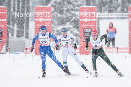 30.12.2017, Lenzerheide, Switzerland (SUI): Greta Laurent (ITA), Kerttu Niskanen (FIN), Hanna Kolb (GER), (l-r)  - FIS world cup cross-country, tour de ski, individual sprint, Lenzerheide (SUI). www.nordicfocus.com. © Modica/NordicFocus. Every downloaded picture is fee-liable.