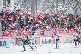 30.12.2017, Lenzerheide, Switzerland (SUI): Victoria Carl (GER), Aino-Kaisa Saarinen (FIN), Rosie Brennan (USA), Nathalie Von Siebenthal (SUI), (l-r)  - FIS world cup cross-country, tour de ski, individual sprint, Lenzerheide (SUI). www.nordicfocus.com. © Modica/NordicFocus. Every downloaded picture is fee-liable.