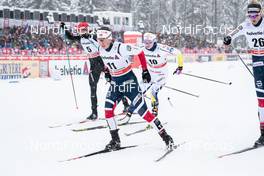 30.12.2017, Lenzerheide, Switzerland (SUI): Tiril Udnes Weng (NOR), Nadine Faehndrich (SUI), Jennie Oeberg (SWE), Kathrine Rolsted Harsem (NOR), (l-r)  - FIS world cup cross-country, tour de ski, individual sprint, Lenzerheide (SUI). www.nordicfocus.com. © Modica/NordicFocus. Every downloaded picture is fee-liable.