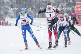 30.12.2017, Lenzerheide, Switzerland (SUI): Gaia Vuerich (ITA), Ingvild  Oestberg (NOR), Jessica Diggins (USA), (l-r)  - FIS world cup cross-country, tour de ski, individual sprint, Lenzerheide (SUI). www.nordicfocus.com. © Modica/NordicFocus. Every downloaded picture is fee-liable.