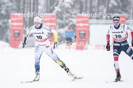 30.12.2017, Lenzerheide, Switzerland (SUI): Jennie Oeberg (SWE), Kathrine Rolsted Harsem (NOR), (l-r)  - FIS world cup cross-country, tour de ski, individual sprint, Lenzerheide (SUI). www.nordicfocus.com. © Modica/NordicFocus. Every downloaded picture is fee-liable.
