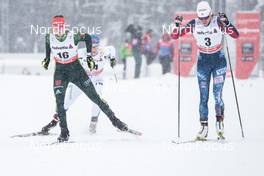 30.12.2017, Lenzerheide, Switzerland (SUI): Victoria Carl (GER), Sophie Caldwell (USA), (l-r)  - FIS world cup cross-country, tour de ski, individual sprint, Lenzerheide (SUI). www.nordicfocus.com. © Modica/NordicFocus. Every downloaded picture is fee-liable.