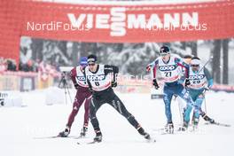 30.12.2017, Lenzerheide, Switzerland (SUI): Jovian Hediger (SUI), Erik Bjornsen (USA), (l-r)  - FIS world cup cross-country, tour de ski, individual sprint, Lenzerheide (SUI). www.nordicfocus.com. © Modica/NordicFocus. Every downloaded picture is fee-liable.