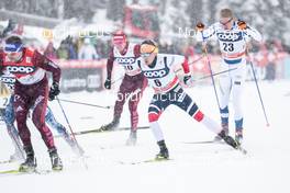 30.12.2017, Lenzerheide, Switzerland (SUI): Sergey Ustiugov (RUS), Andrey Larkov (RUS), Finn Haagen Krogh (NOR), Iivo Niskanen (FIN), (l-r)  - FIS world cup cross-country, tour de ski, individual sprint, Lenzerheide (SUI). www.nordicfocus.com. © Modica/NordicFocus. Every downloaded picture is fee-liable.