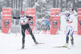 30.12.2017, Lenzerheide, Switzerland (SUI): Nadine Faehndrich (SUI), Jennie Oeberg (SWE), (l-r)  - FIS world cup cross-country, tour de ski, individual sprint, Lenzerheide (SUI). www.nordicfocus.com. © Modica/NordicFocus. Every downloaded picture is fee-liable.