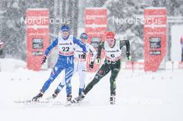 30.12.2017, Lenzerheide, Switzerland (SUI): Greta Laurent (ITA), Kerttu Niskanen (FIN), Hanna Kolb (GER), (l-r)  - FIS world cup cross-country, tour de ski, individual sprint, Lenzerheide (SUI). www.nordicfocus.com. © Modica/NordicFocus. Every downloaded picture is fee-liable.