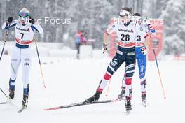 30.12.2017, Lenzerheide, Switzerland (SUI): Mari Laukkanen (FIN), Silje Oeyre Slind (NOR), (l-r)  - FIS world cup cross-country, tour de ski, individual sprint, Lenzerheide (SUI). www.nordicfocus.com. © Modica/NordicFocus. Every downloaded picture is fee-liable.