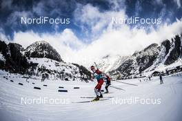 23.01.2018, Ridnaun, Italy (ITA): Undefined athletes compete on the track - IBU Open European championships biathlon, training, Ridnaun (ITA). www.nordicfocus.com. © Manzoni/NordicFocus. Every downloaded picture is fee-liable.