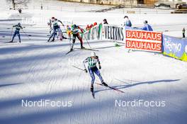 15.01.2017, Val di Fiemme, Italy (ITA): Ben Loomis (USA), Taihei Kato (JPN), Taylor Fletcher (USA), (l-r)  - FIS world cup nordic combined, individual gundersen HS134/10km, Val di Fiemme (ITA). www.nordicfocus.com. © Bragotto/NordicFocus. Every downloaded picture is fee-liable.