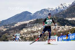 14.01.2017, Val di Fiemme, Italy (ITA): Joergen Graabak (NOR), (l-r)  - FIS world cup nordic combined, team sprint HS134/2x7.5km, Val di Fiemme (ITA). www.nordicfocus.com. © Bragotto/NordicFocus. Every downloaded picture is fee-liable.