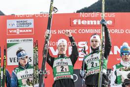 14.01.2017, Val di Fiemme, Italy (ITA): Espen Andersen (NOR), Joergen Graabak (NOR), (l-r) - FIS world cup nordic combined, team sprint HS134/2x7.5km, Val di Fiemme (ITA). www.nordicfocus.com. © Modica/NordicFocus. Every downloaded picture is fee-liable.