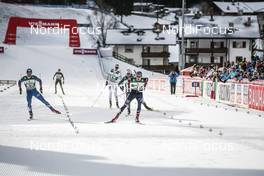 14.01.2017, Val di Fiemme, Italy (ITA): Miroslav Dvorak (CZE), Joergen Graabak (NOR), (l-r)  - FIS world cup nordic combined, team sprint HS134/2x7.5km, Val di Fiemme (ITA). www.nordicfocus.com. © Modica/NordicFocus. Every downloaded picture is fee-liable.