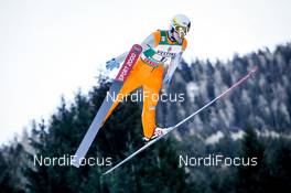 14.01.2017, Val di Fiemme, Italy (ITA): Ben Berend (USA) - FIS world cup nordic combined, team sprint HS134/2x7.5km, Val di Fiemme (ITA). www.nordicfocus.com. © Bragotto/NordicFocus. Every downloaded picture is fee-liable.