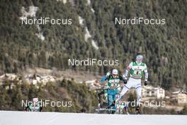 14.01.2017, Val di Fiemme, Italy (ITA): Francois Braud (FRA), Eero Hirvonen (FIN), (l-r)  - FIS world cup nordic combined, team sprint HS134/2x7.5km, Val di Fiemme (ITA). www.nordicfocus.com. © Modica/NordicFocus. Every downloaded picture is fee-liable.