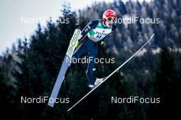 14.01.2017, Val di Fiemme, Italy (ITA): Francois Braud (FRA) - FIS world cup nordic combined, team sprint HS134/2x7.5km, Val di Fiemme (ITA). www.nordicfocus.com. © Bragotto/NordicFocus. Every downloaded picture is fee-liable.
