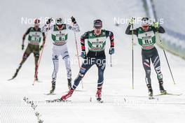14.01.2017, Val di Fiemme, Italy (ITA): Ilkka Herola (FIN), Joergen Graabak (NOR), Alessandro Pittin (ITA), (l-r)  - FIS world cup nordic combined, team sprint HS134/2x7.5km, Val di Fiemme (ITA). www.nordicfocus.com. © Modica/NordicFocus. Every downloaded picture is fee-liable.