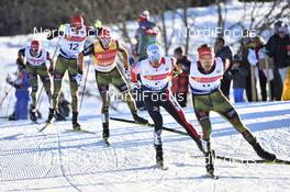 21.01.2017, Chaux-Neuve, France (FRA): Fabian Riessle (GER), Akito Watabe (JPN), Eric Frenzel (GER), Johannes Rydzek (GER), Bjoern Kircheisen (GER) - FIS world cup nordic combined, individual gundersen HS118/10km, Chaux-Neuve (FRA). www.nordicfocus.com. © Thibaut/NordicFocus. Every downloaded picture is fee-liable.