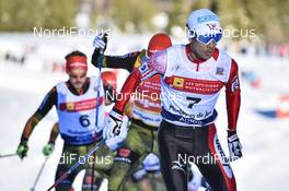 21.01.2017, Chaux-Neuve, France (FRA): Akito Watabe (JPN), Eric Frenzel (GER), Fabian Riessle (GER) - FIS world cup nordic combined, individual gundersen HS118/10km, Chaux-Neuve (FRA). www.nordicfocus.com. © Thibaut/NordicFocus. Every downloaded picture is fee-liable.