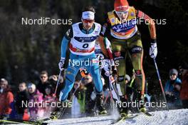 22.01.2017, Chaux-Neuve, France (FRA): Francois Braud (FRA), Eric Frenzel (GER) - FIS world cup nordic combined, individual gundersen HS118/10km, Chaux-Neuve (FRA). www.nordicfocus.com. © Thibaut/NordicFocus. Every downloaded picture is fee-liable.