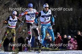 22.01.2017, Chaux-Neuve, France (FRA): Maxime Laheurte (FRA), Philipp Orter (AUT), Jakob Lange (GER) - FIS world cup nordic combined, individual gundersen HS118/10km, Chaux-Neuve (FRA). www.nordicfocus.com. © Thibaut/NordicFocus. Every downloaded picture is fee-liable.