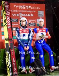 05.02.2017, Pyeong Chang, Korea (KOR): Harald Johnas Riiber (NOR), Sindre Ure Soetvik (NOR), l-r - FIS world cup nordic combined, individual gundersen HS140/10km, Pyeong Chang (KOR). www.nordicfocus.com. © Tegethof/NordicFocus. Every downloaded picture is fee-liable.