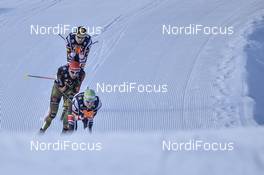 11.03.2017, Oslo, Norway (NOR): Franz-Josef Rehrl (AUT), Bjoern Kircheisen (GER), Mario Seidl (AUT) - FIS world cup nordic combined, individual gundersen HS134/10km, Oslo (NOR). www.nordicfocus.com. © Thibaut/NordicFocus. Every downloaded picture is fee-liable.