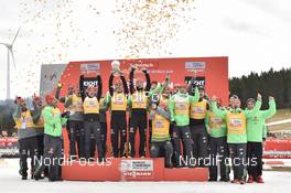 19.03.2017, Schonach, Germany (GER): German Team  - FIS world cup nordic combined, cups, Schonach (GER). www.nordicfocus.com. © Thibaut/NordicFocus. Every downloaded picture is fee-liable.
