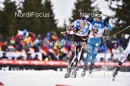 18.03.2017, Schonach, Germany (GER): Lukas Klapfer (AUT), Maxime Laheurte (FRA) - FIS world cup nordic combined, individual gundersen HS106/10km, Schonach (GER). www.nordicfocus.com. © Thibaut/NordicFocus. Every downloaded picture is fee-liable.