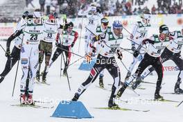 24.02.2017, Lahti, Finland (FIN): Joergen Graabak (NOR), Philipp Orter (AUT), Akito Watabe (JPN), (l-r)  - FIS nordic world ski championships, nordic combined, individual gundersen HS100/10km, Lahti (FIN). www.nordicfocus.com. © Modica/NordicFocus. Every downloaded picture is fee-liable.