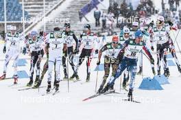 24.02.2017, Lahti, Finland (FIN): Eero Hirvonen (FIN), Akito Watabe (JPN), Bryan Fletcher (USA), (l-r)  - FIS nordic world ski championships, nordic combined, individual gundersen HS100/10km, Lahti (FIN). www.nordicfocus.com. © Modica/NordicFocus. Every downloaded picture is fee-liable.